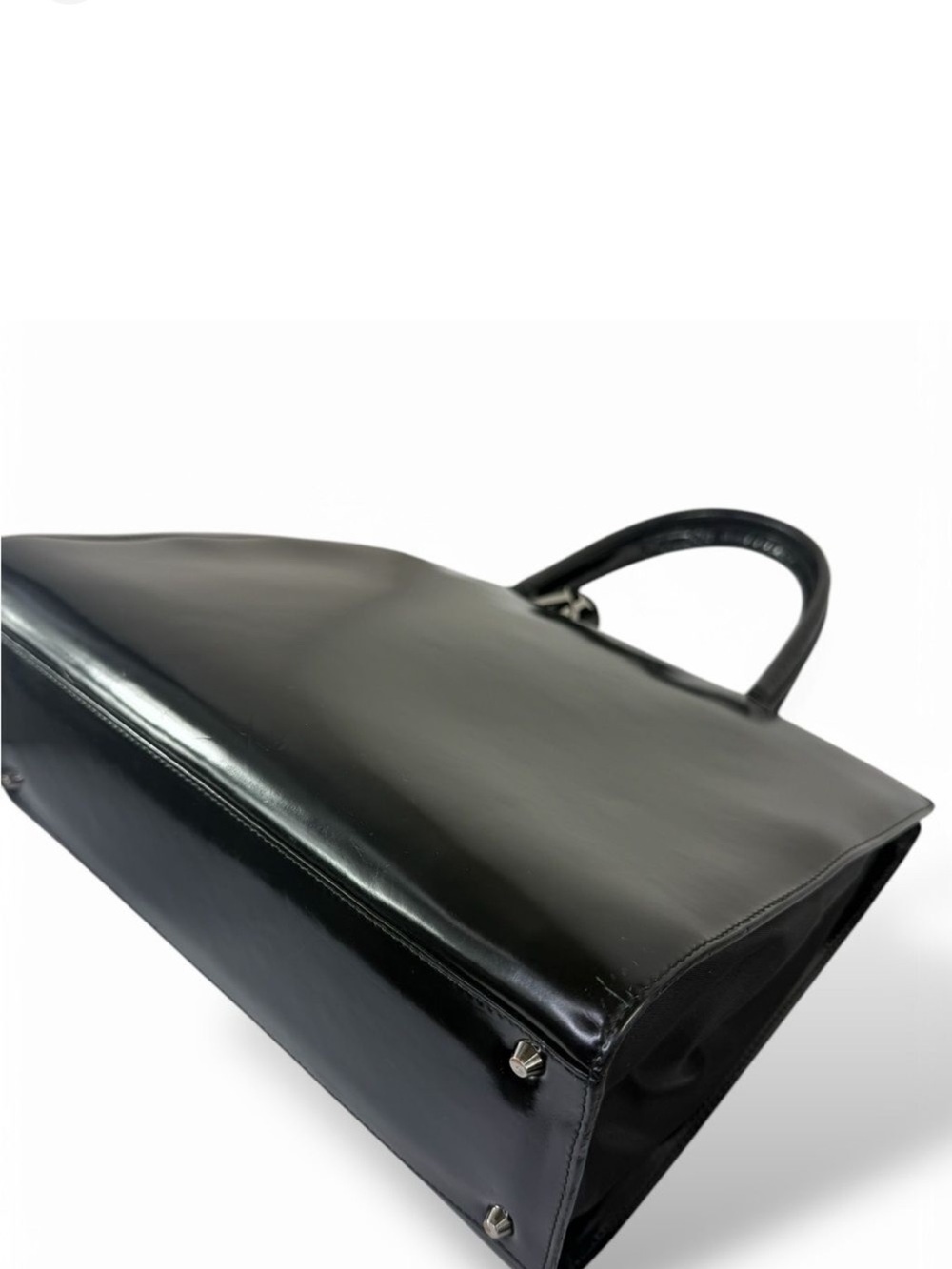 Christian DIOR Black Leather Lady D Tote - Picture 11 of 14